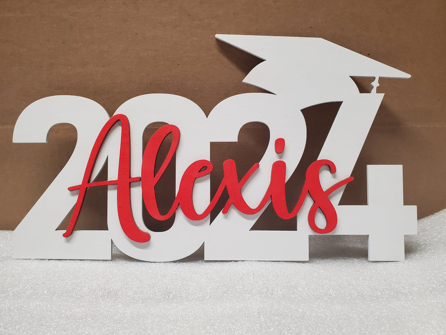 Personalized Name, 2024 Graduation Cap Wood Sign, Grad Party Backdrop Decor, High School or College Grads, Senior Pictures