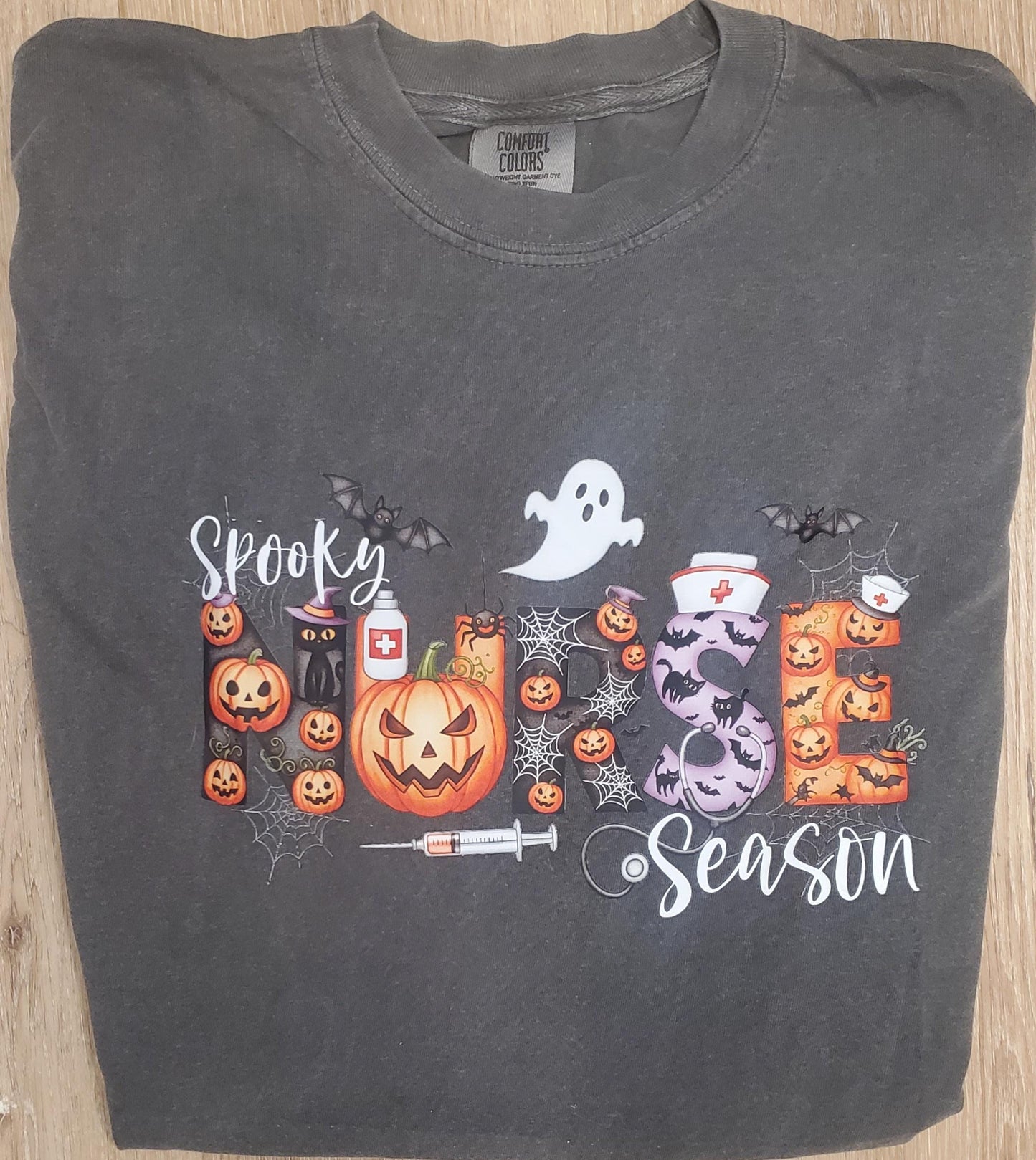 Halloween Nurse Shirt Spooky Season Comfort Colors Shirt for Nurses Spooky Wicked Shirt for Halloween Trending Nurse Shirt Perfect Halloween comfort colors long sleeve tshirt, Nurses apparel, RN, LPN,CNA,EMT,CCMA,ER NURSE, Nurse Sweatshirt, Nurse Jacket,