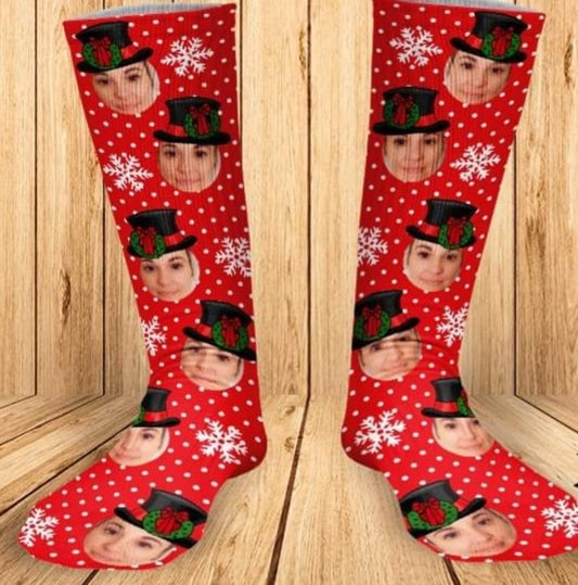 Christmas Face Socks