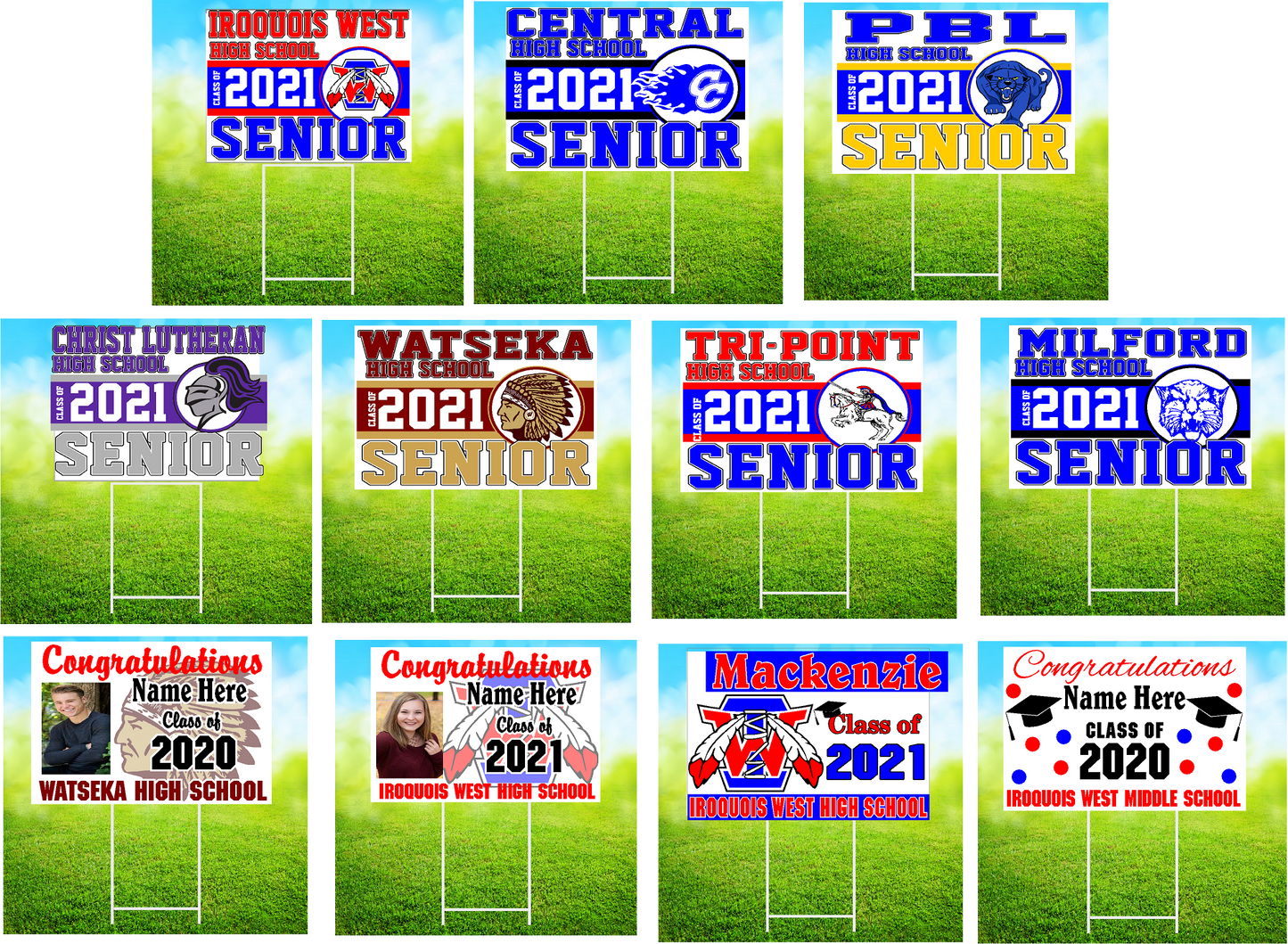 2025 Graduation Signs