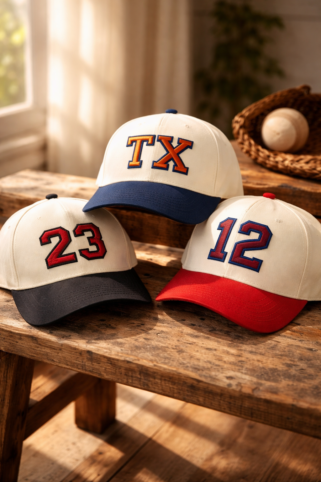 Game Day Hat, Custom Ball Cap, Puff Embroidered Baseball Cap, Mom Baseball Cap, Custom Team Hat, examples