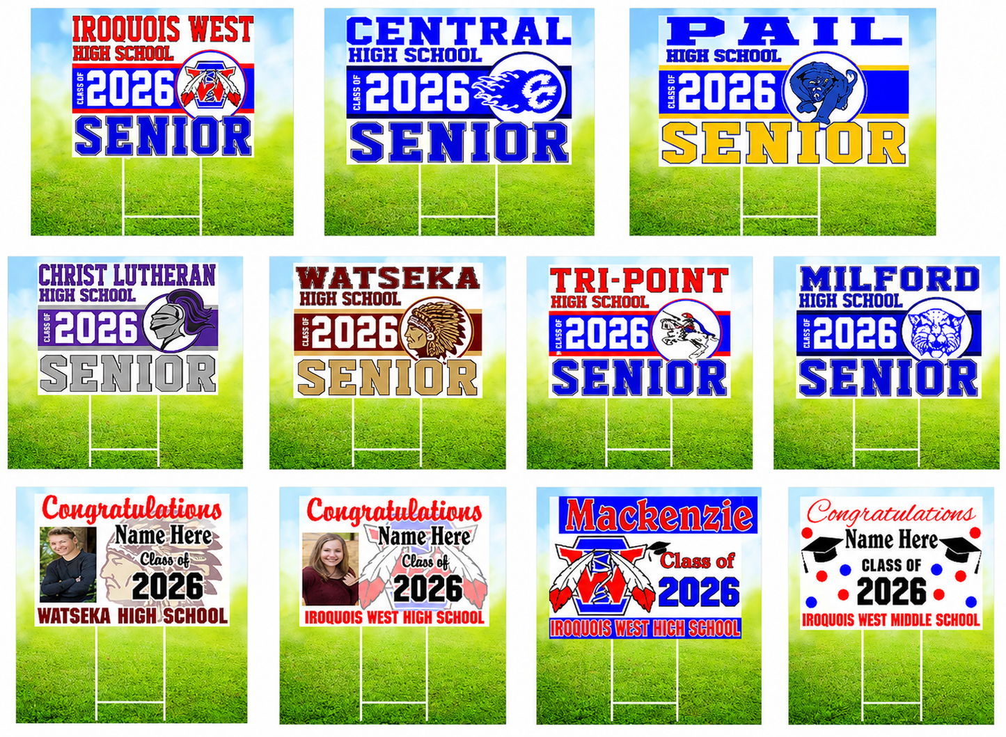 2026 2027 Graduation Signs