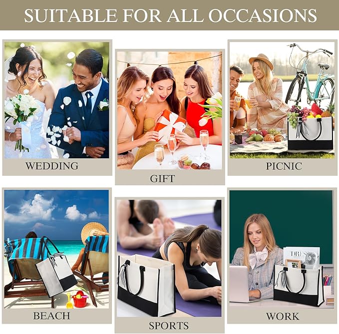 Monogram Canvas Tote Bag