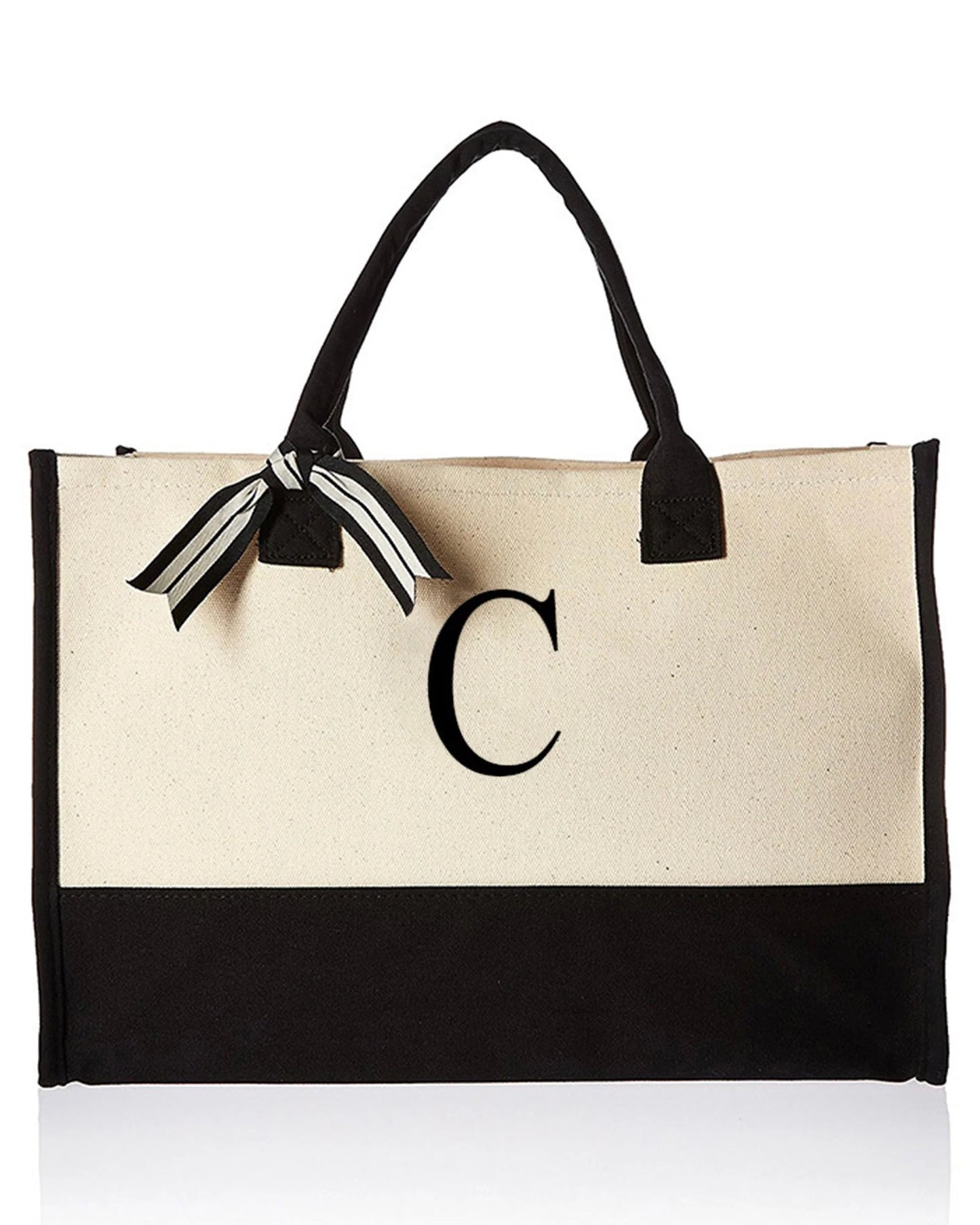 Monogram Canvas Tote Bag