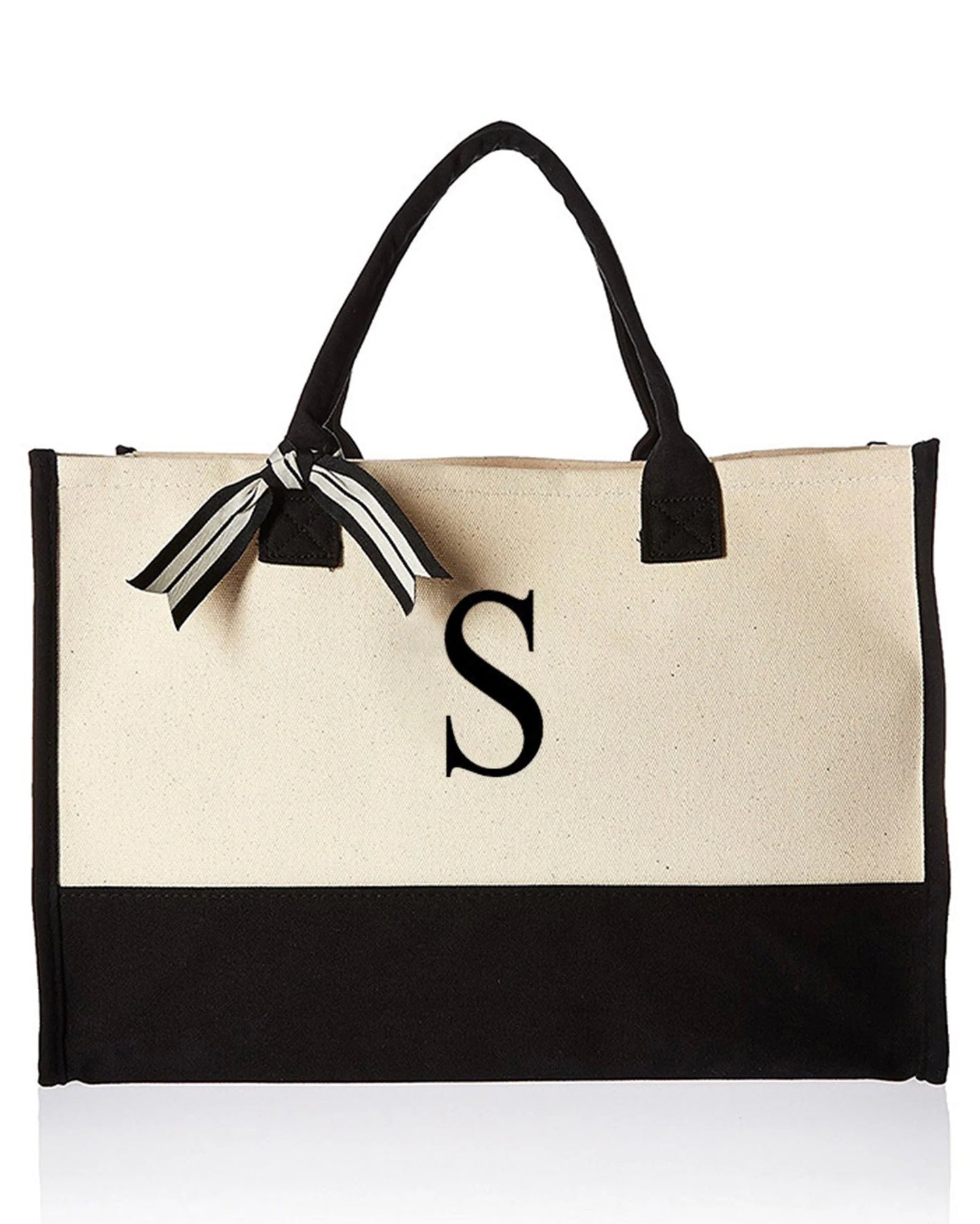 Monogram Canvas Tote Bag
