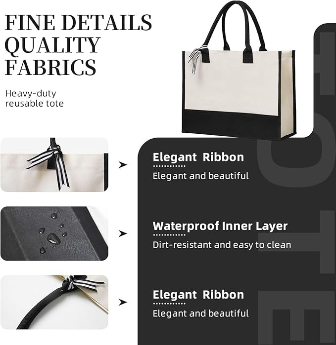 Monogram Canvas Tote Bag