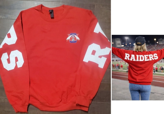 Custom Team Name Sweatshirt | Personalized Varsity Letter Crewneck, Game Day Sweatshirt *
