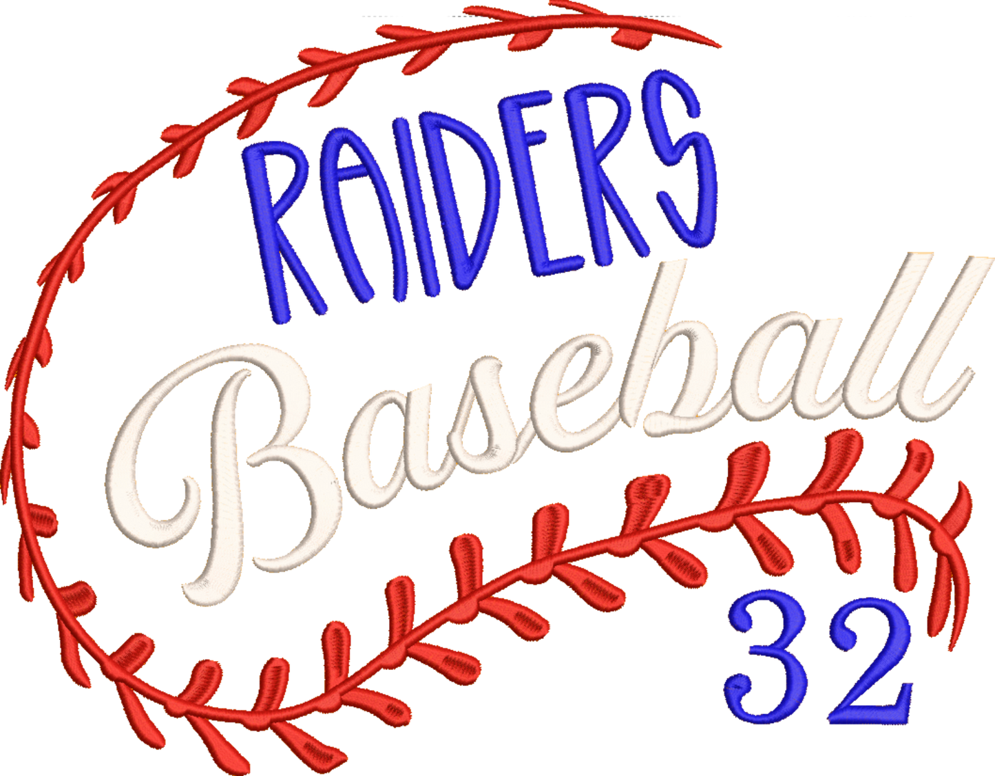 Embroidered Baseball Team Sweatshirt