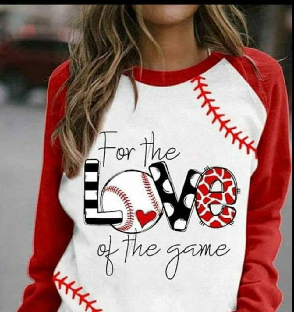 Baseball Game Day T Shirt - For the Love of the Game Baseball Game Tee - Raglan 3/4 Length Sleeve T-Shirt - Baseball Tee-Baseball Laces