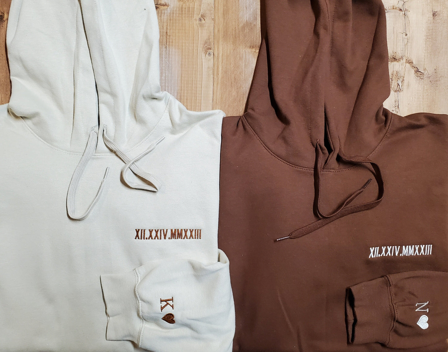 Matching Couples Hoodies Anniversary Gift Wedding Gift Valentines Day Gift Personalized Hoodies His and Hers Gifts Custom Hoodies Embroidered Hoodies Couple Apparel Couples Hoodies  His Hers Gifts Romantic Gift Custom Embroidered Hoodies Date Hoodies