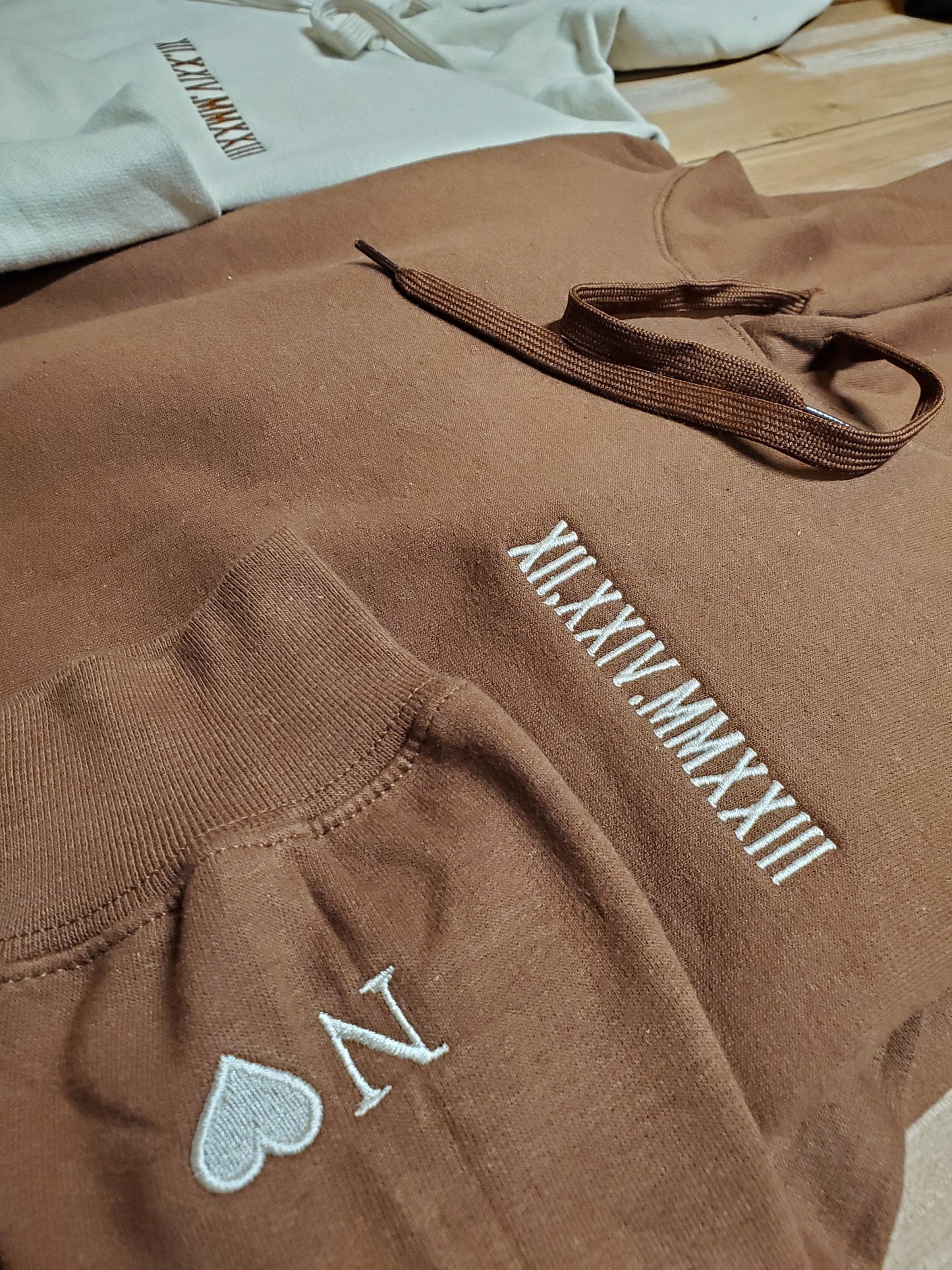 Matching Couples Hoodies Anniversary Gift Wedding Gift Valentines Day Gift Personalized Hoodies His and Hers Gifts Custom Hoodies Embroidered Hoodies Couple Apparel Couples Hoodies  His Hers Gifts Romantic Gift Custom Embroidered Hoodies Date Hoodies