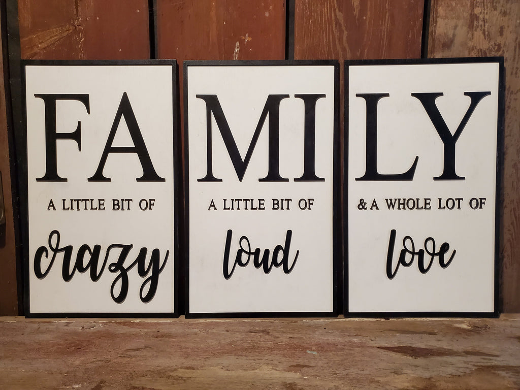 Custom Wood Sign, Family Sign Set, Wall Sign,Wedding Gift,Home Wall Decor,Anniversary Gift, Farm House Decor, Gift for Mom, Mothers Day Gift