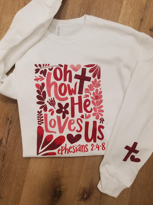 Valentine Sweatshirt, Jesus is King, God Loves You, Valentine Heart Cross, Church Group Shirt,
Custom Embroidered Mama Sweatshirt,Mom Gift, Mothers Day Gift,New Mom,New Dad, Custom Embroidered Sweatshirt, Popular Etsy Sweatshirt, Trending Etsy Shirt,