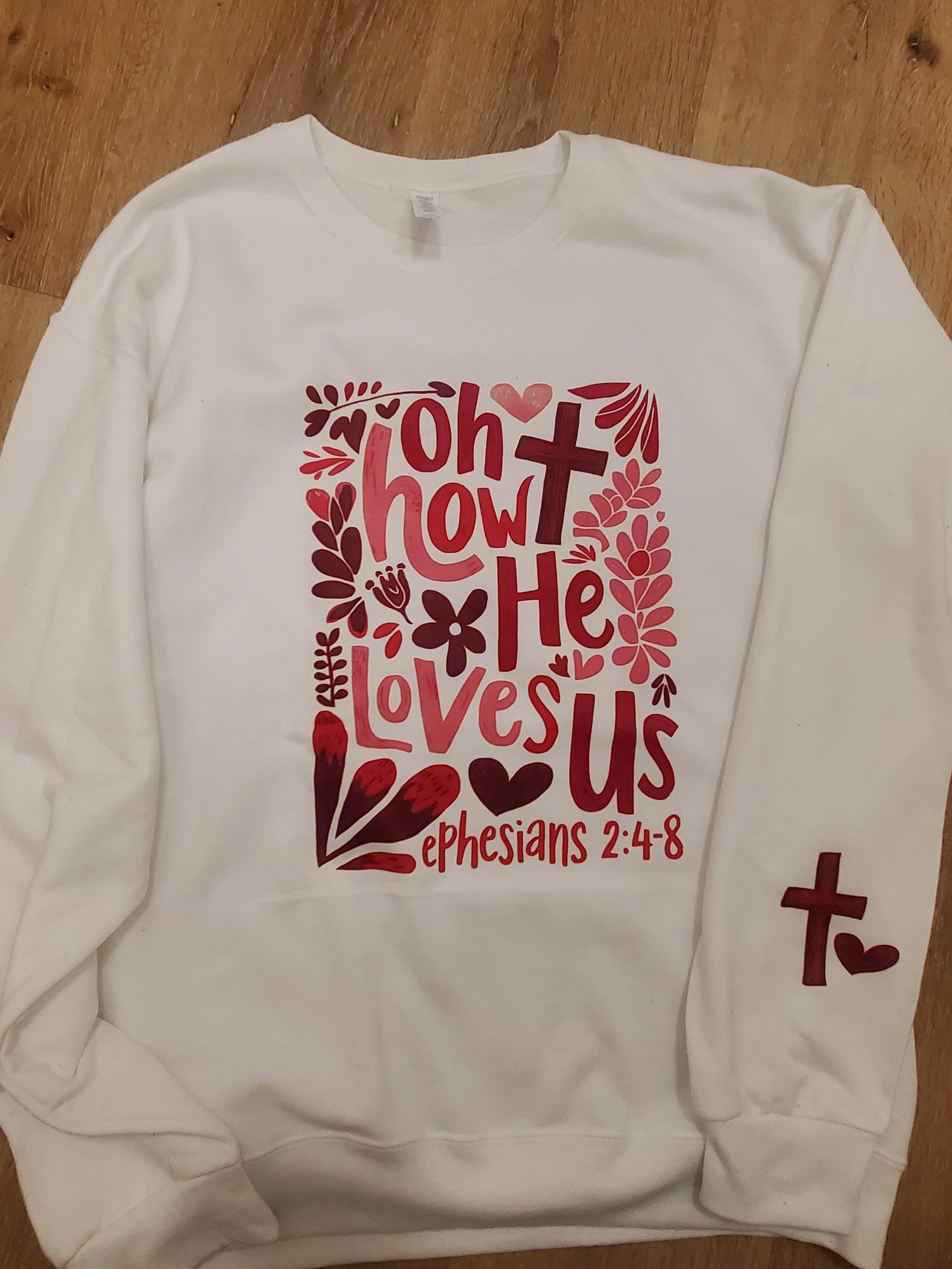 Valentine Sweatshirt, Jesus is King, God Loves You, Valentine Heart Cross, Church Group Shirt,
Custom Embroidered Mama Sweatshirt,Mom Gift, Mothers Day Gift,New Mom,New Dad, Custom Embroidered Sweatshirt, Popular Etsy Sweatshirt, Trending Etsy Shirt,