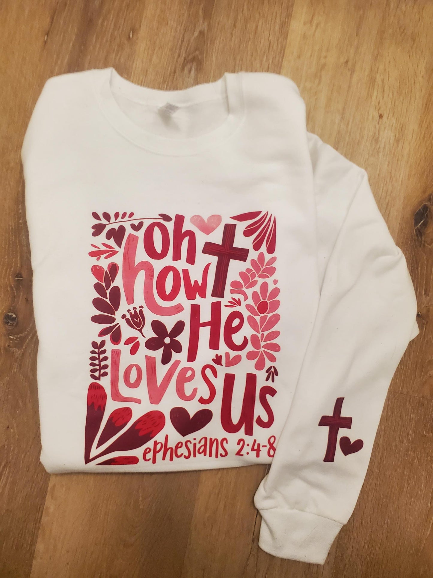 Valentine Sweatshirt, Jesus is King, God Loves You, Valentine Heart Cross, Church Group Shirt,
Custom Embroidered Mama Sweatshirt,Mom Gift, Mothers Day Gift,New Mom,New Dad, Custom Embroidered Sweatshirt, Popular Etsy Sweatshirt, Trending Etsy Shirt,