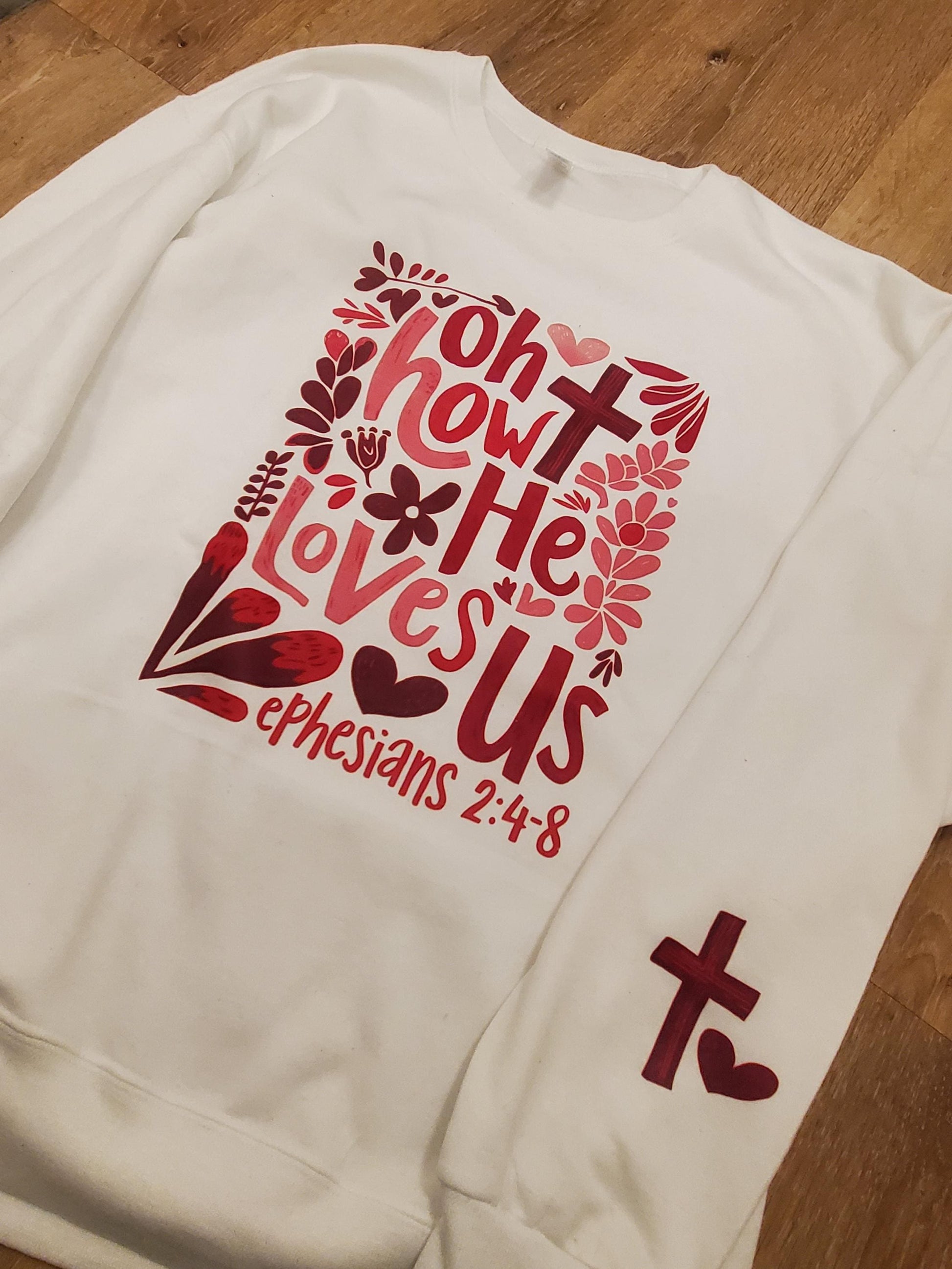 Valentine Sweatshirt, Jesus is King, God Loves You, Valentine Heart Cross, Church Group Shirt,
Custom Embroidered Mama Sweatshirt,Mom Gift, Mothers Day Gift,New Mom,New Dad, Custom Embroidered Sweatshirt, Popular Etsy Sweatshirt, Trending Etsy Shirt,