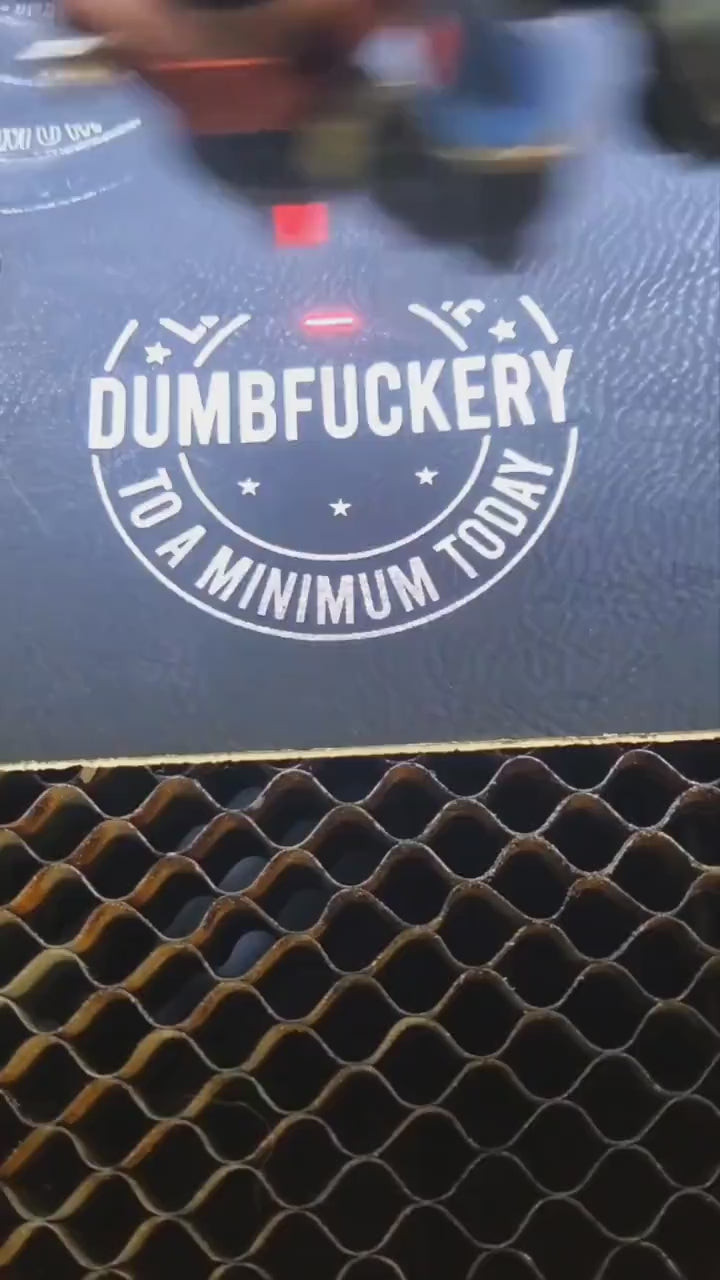 Dumfuckery Hat, Leather Cap Patch, Leather Patch Hat, Trucker hat, Dad Hat, Funny hat, Patch Hat, Funny Employee Hat, Valentines, Richardson