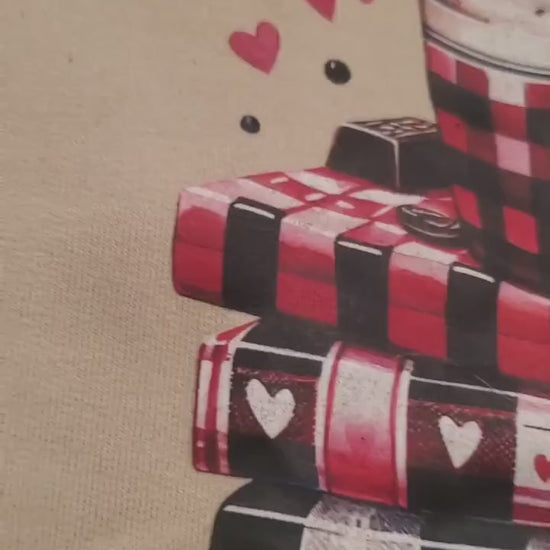 All Booked For Valentines Day Sweatshirt,Gift for Librarian,Bookworm Sweater, Valentines Day Book Tree Hoodie, Book Lover Gift, Gift For Her