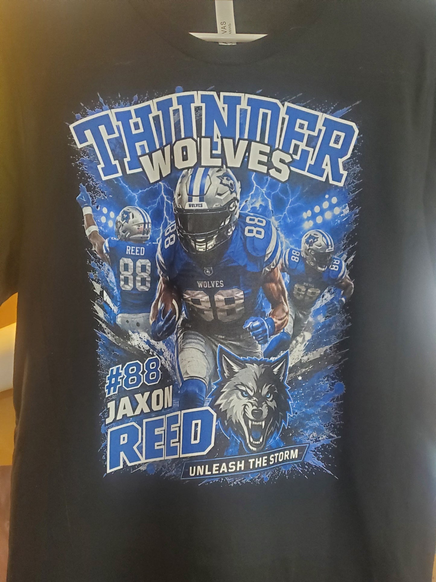 Custom Bootleg Sports Hype Shirt – Personalized Athlete Photo Tee, Any Team Colors, Football Baseball Softball Cheer Wrestling *