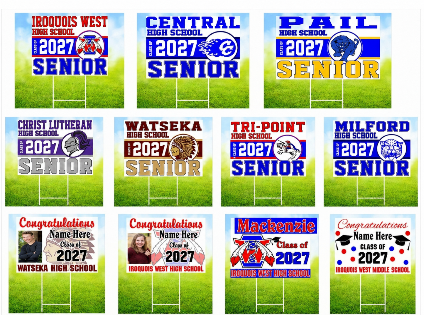 2027 Graduation Signs