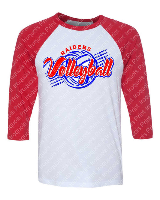 Raiders 3/4 Sleeve Volleyball Shirt