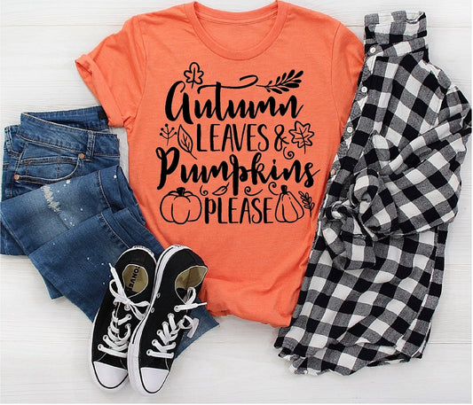 Autumn Leaves and Pumpkins Please