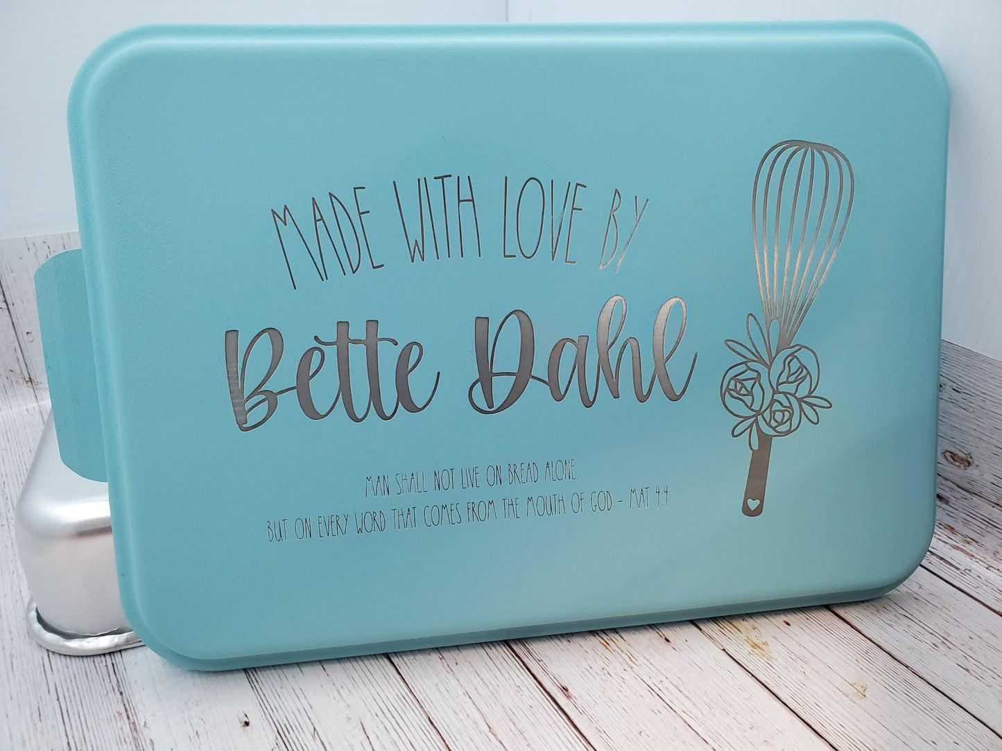 Custom Engraved Cake Pan, 9x13 Aluminum Cake Pan, Personalized Cake Pan, Custom Cake Pan, Christmas Gift, Mothers Day Gift, Baking Gift,