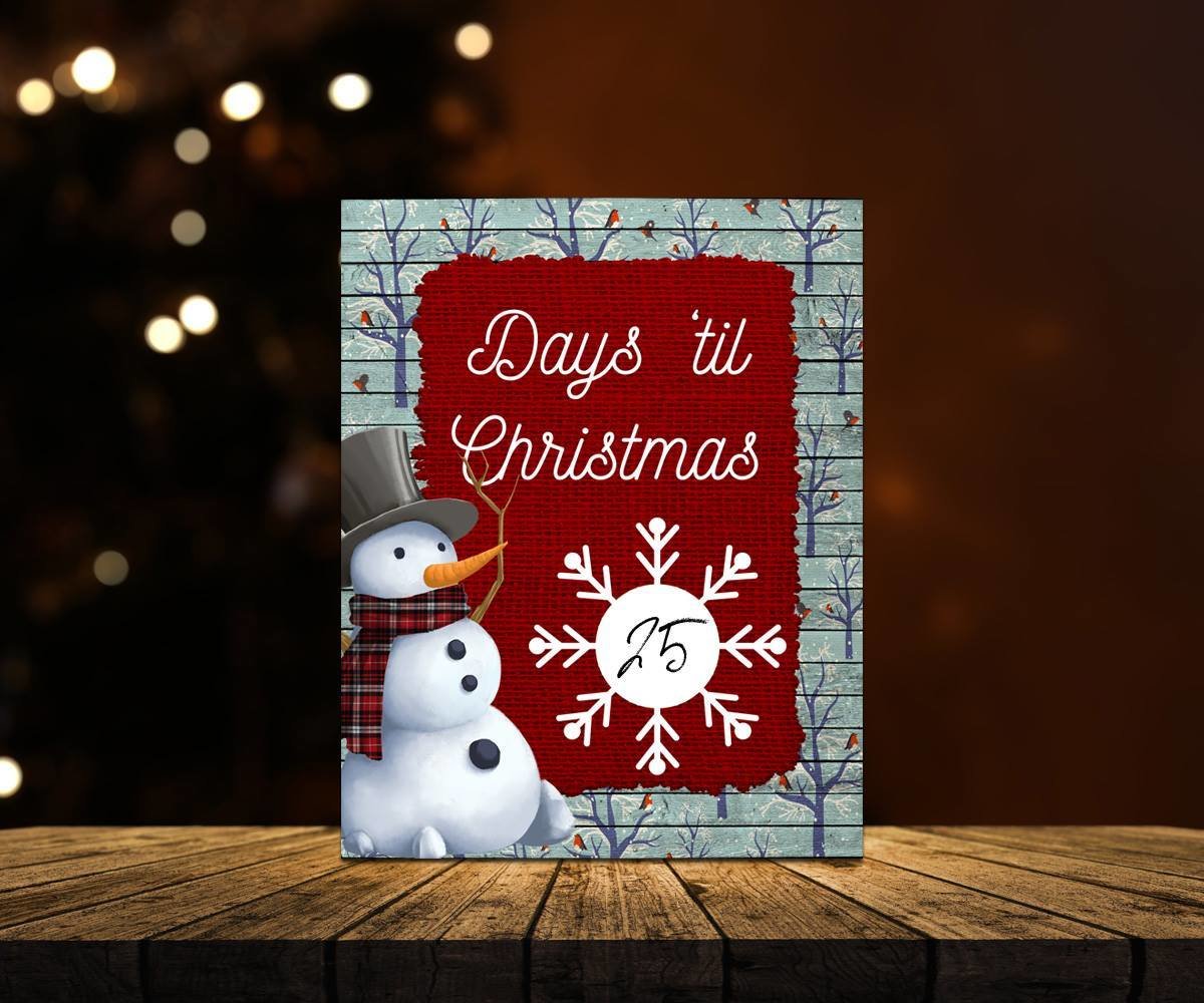 Days Till Christmas Board
