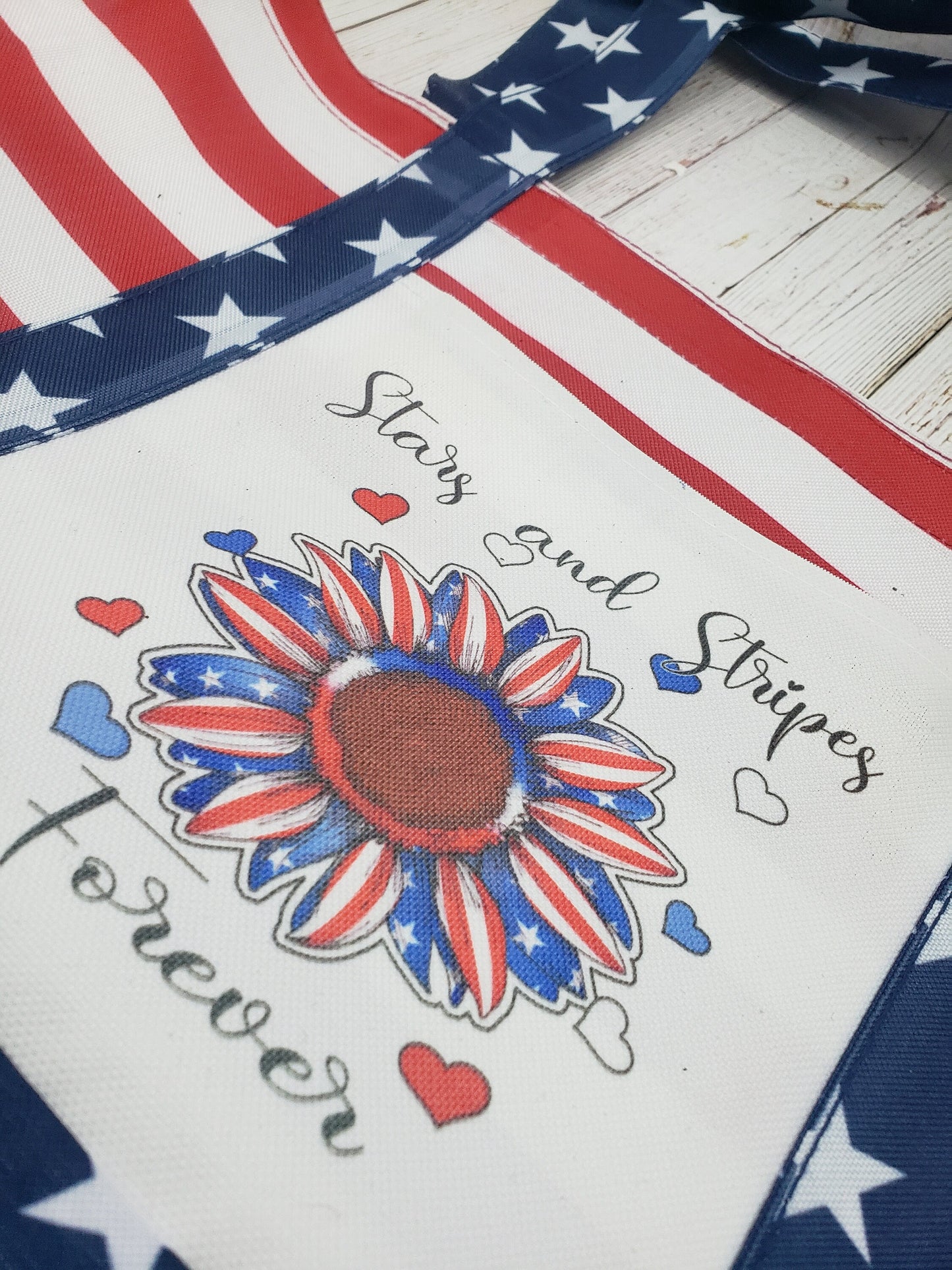 American Flag Tote Bag, Let Freedom Ring, Summer Beach Bag, Patriotic Beach Bag, Stars&Stripes, Pool Bag, Lake Beach Bag Tote, Boating Tote