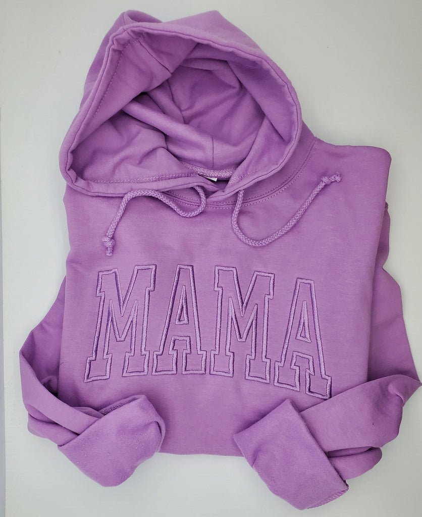 Custom Embroidered MAMA Sweatshirt || Embroidered MAMA Pullover || Gifts for Mom || Mom Style || Cozy Lounge Wear || lightweight Sweatshirt