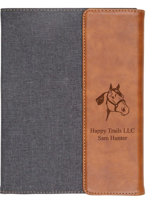 Personalized Leather Portfolio, Leather Padfolio, Leather Portfolio Zipper, Custom Engraved Portfolio, Graduation Gift Personalized Gift