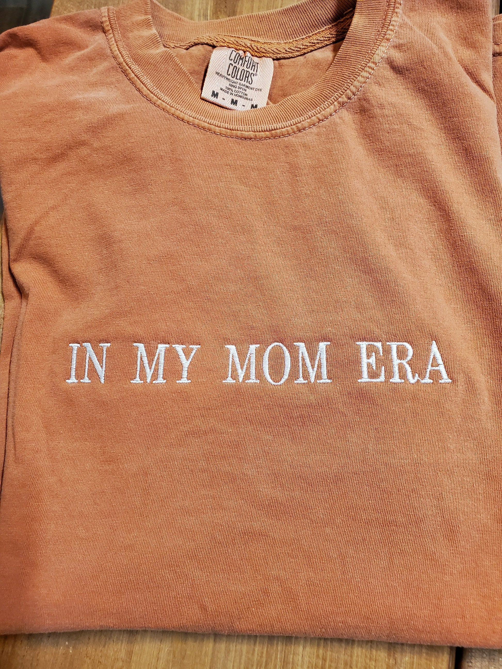 in my mom era shirt, Embroidered Mom Era Shirt, Comfort Colors Tee, mama tshirt, Swift era, mom summer tshirt, mom era, Swiftie