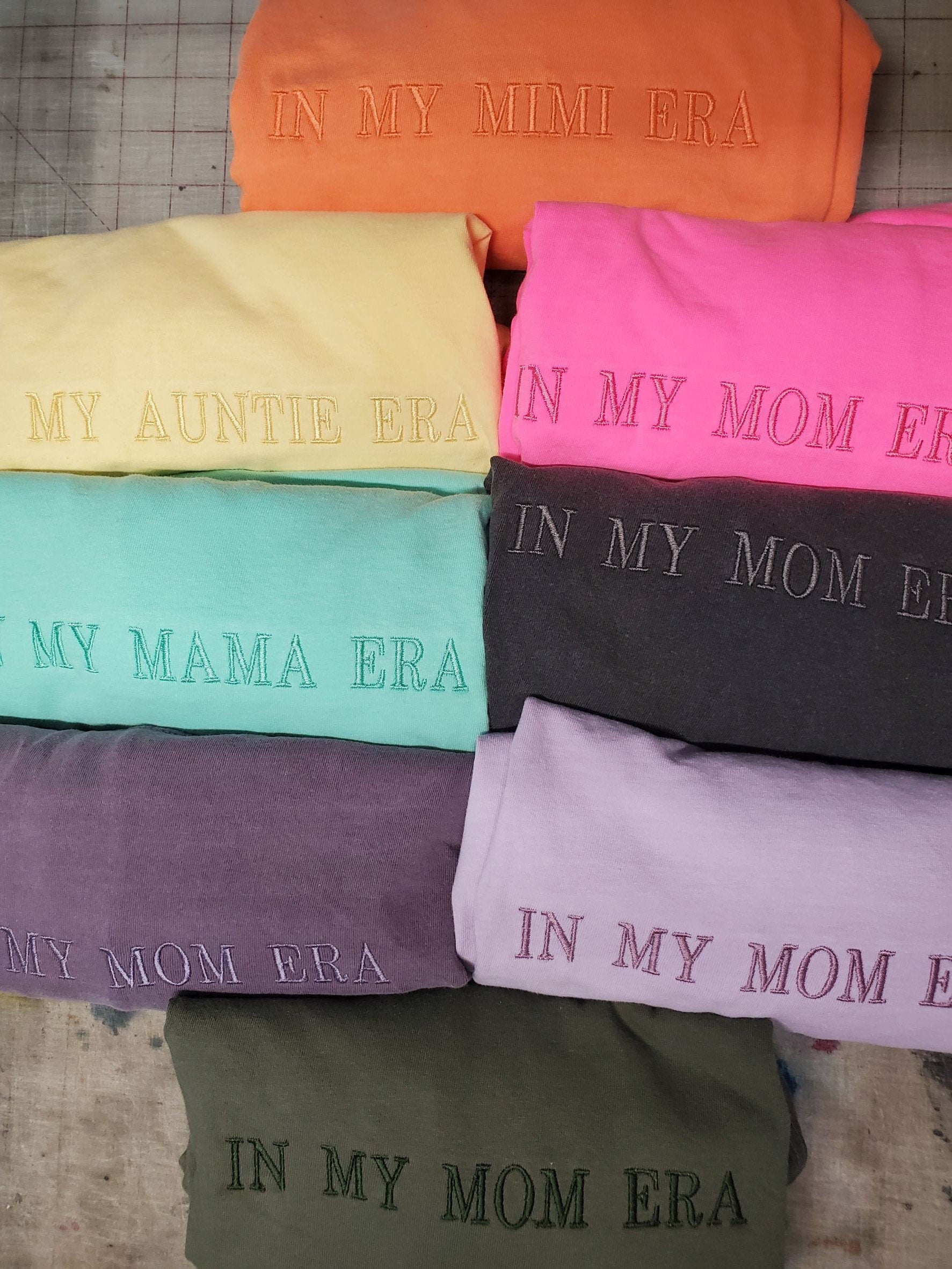 in my mom era shirt, Embroidered Mom Era Shirt, Comfort Colors Tee, mama tshirt, Swift era, mom summer tshirt, mom era, Swiftie