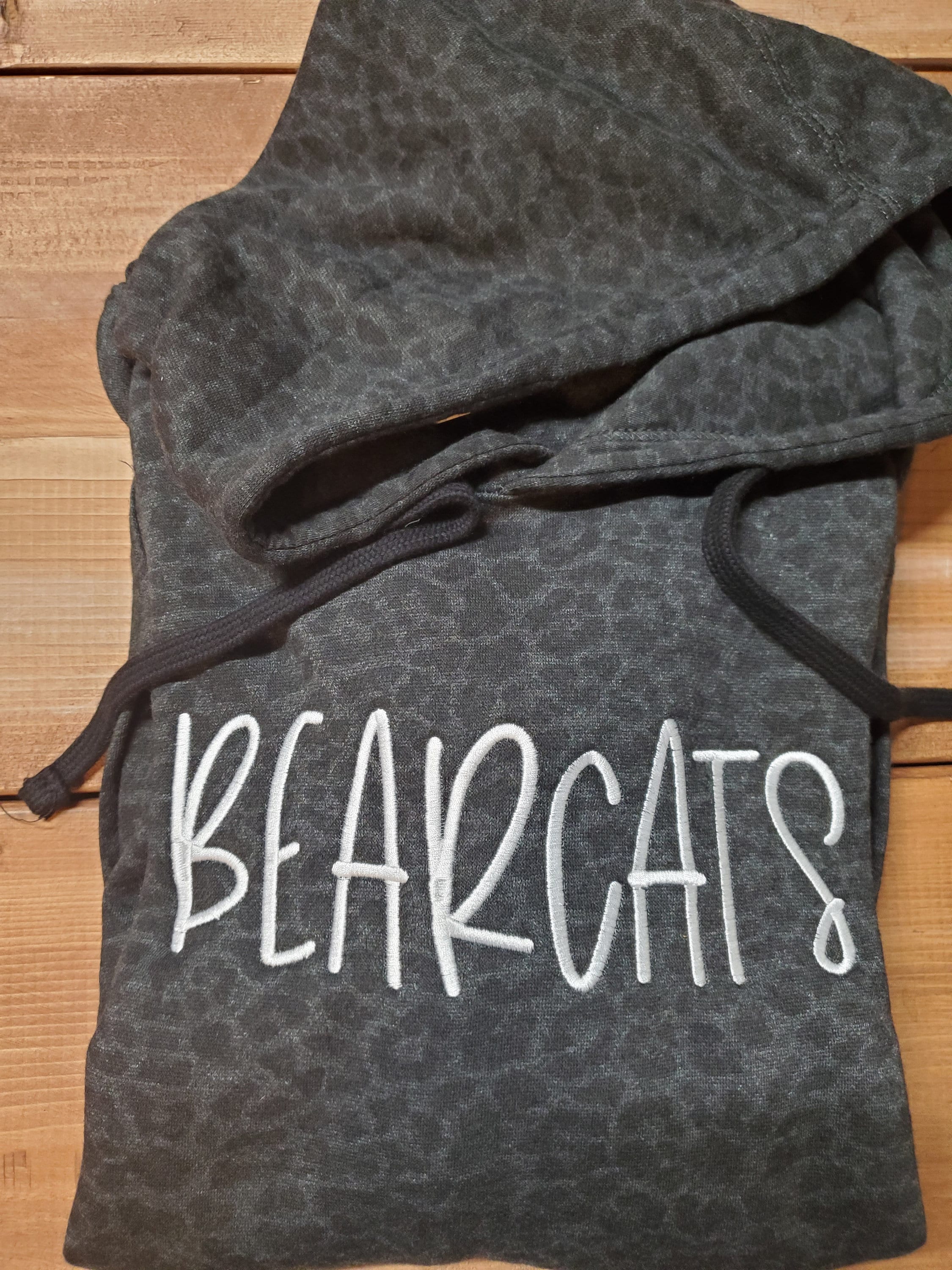 Leopard School Mascot Hoodie, Leopard Print Sweatshirt, Mama Hoodie, School Mascot, J. America, Embroidered Sweatshirt, Football Y’All