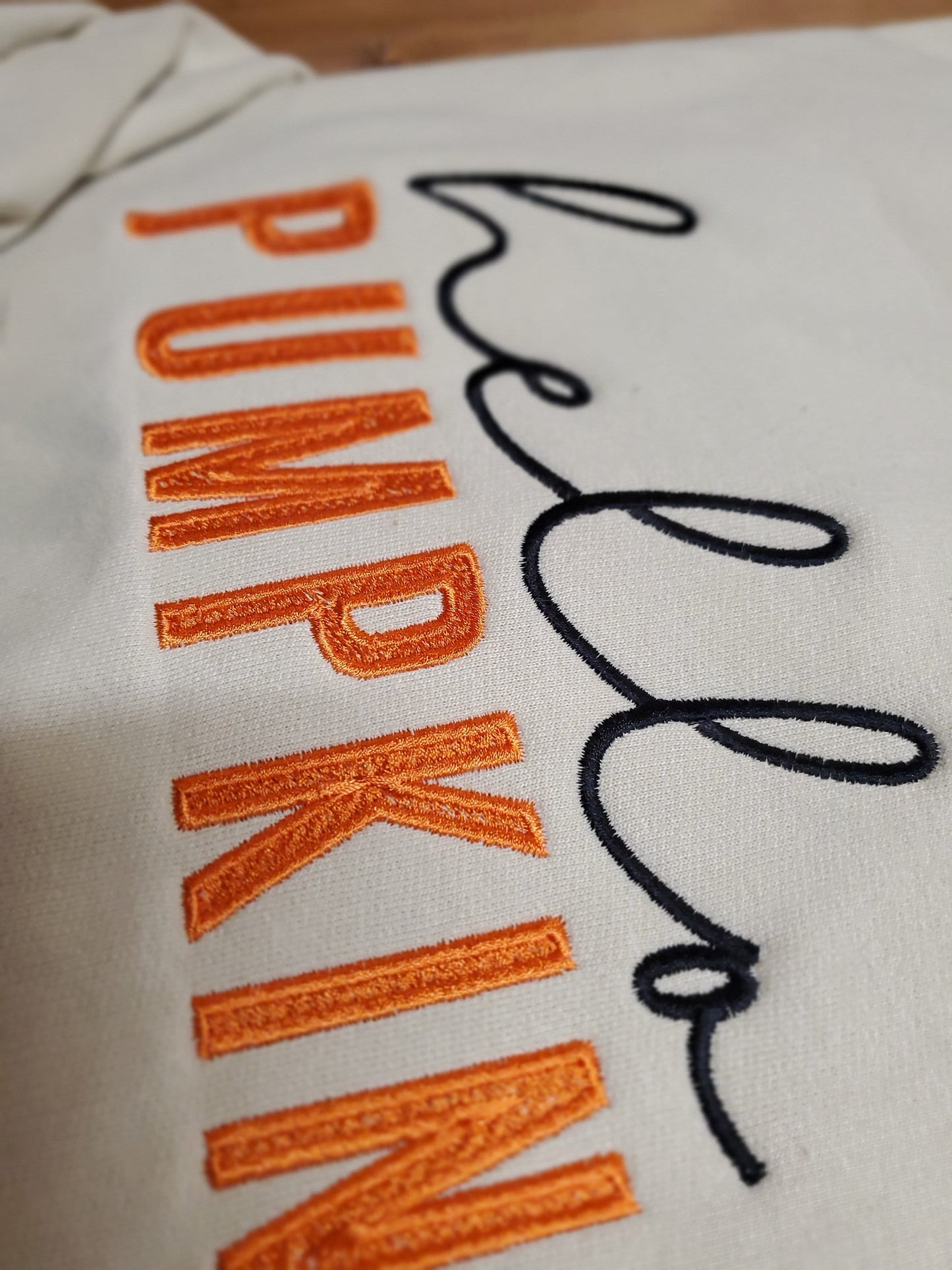 Hello Pumpkin Cord Sweatshirt | Fall Crew Neck Sweatshirt | Loungewear | Fashion Sweatshir| Fall Apparel | Blogger Mom Fashion | Loungewear