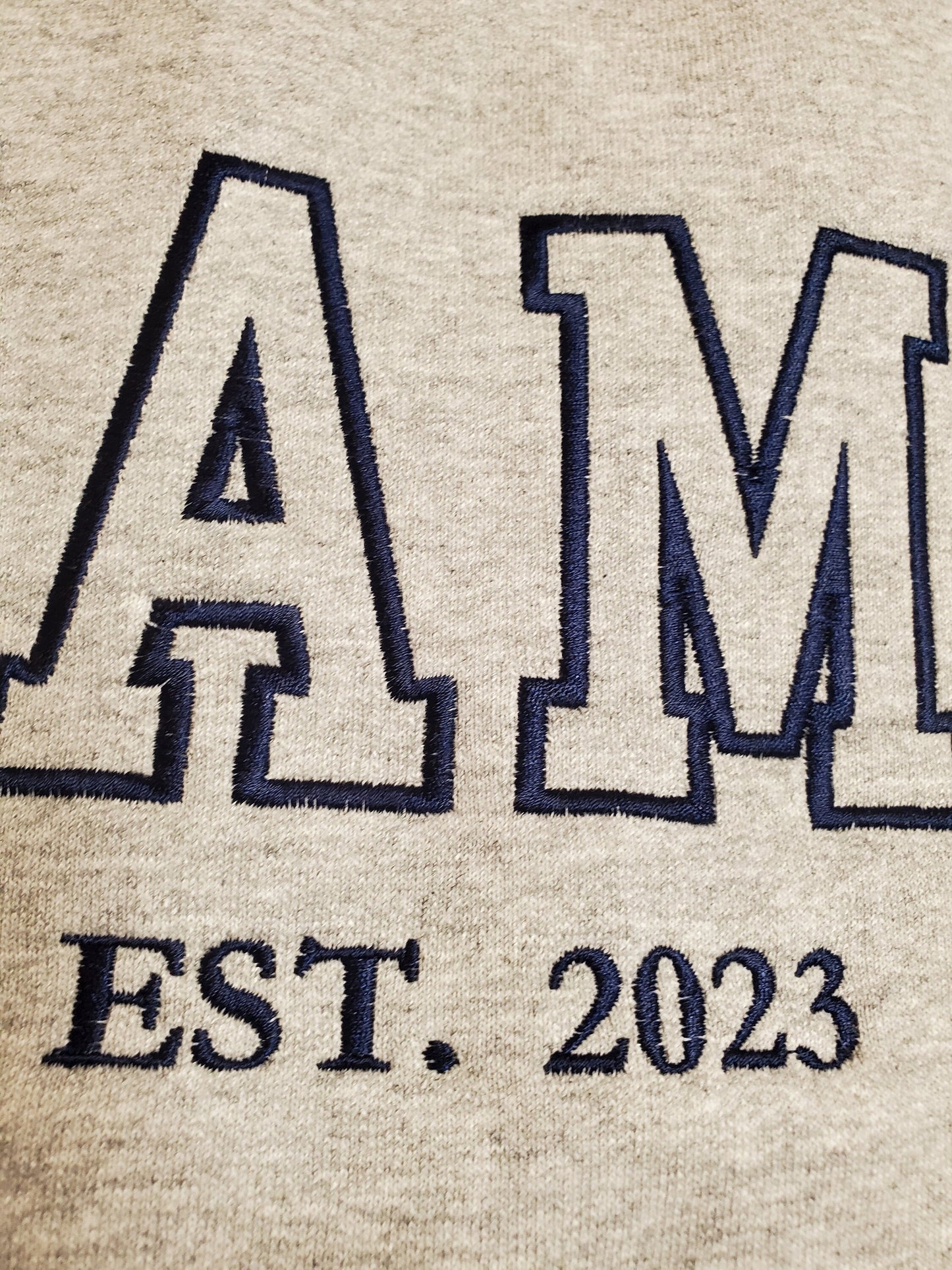 Mama Embroidered Sweatshirt, Custom Mama Shirt With Date, Est Year Shirt, Pregnancy Reveal Hoodie Gift For New Mom,New Dad Gift, Christmas